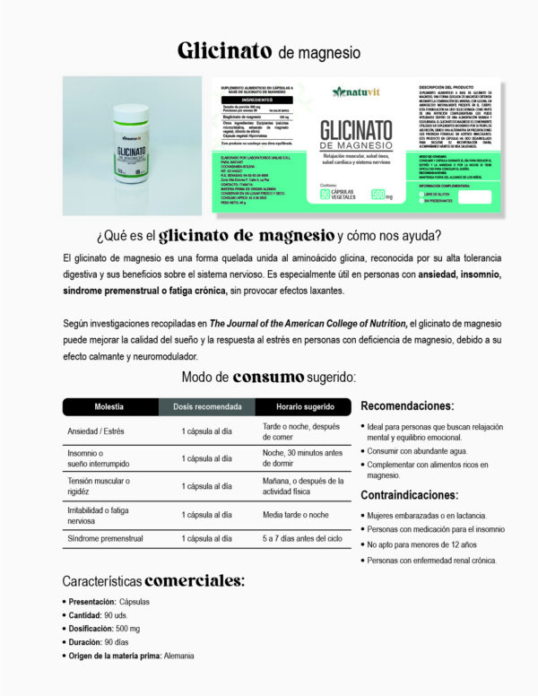 GLICINATO DE MAGNESIO - Imagen 5