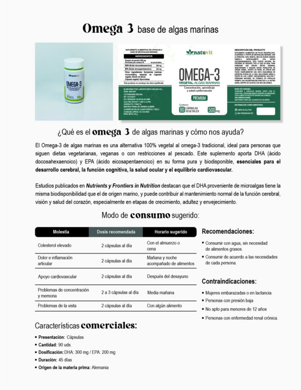 OMEGA-3 ALGAS MARINAS - Imagen 5