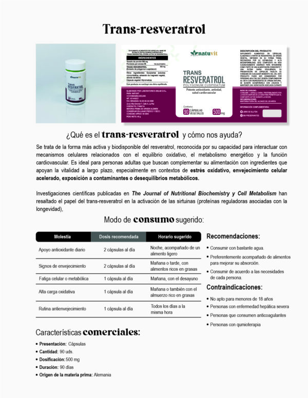 TRANS-RESVERATROL - Imagen 5